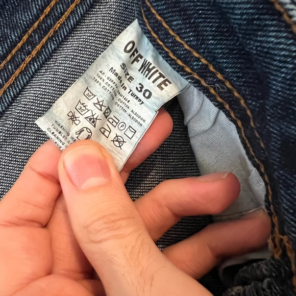 Off-White Jeans- Size 30W-L30 - Picture 4 of 5